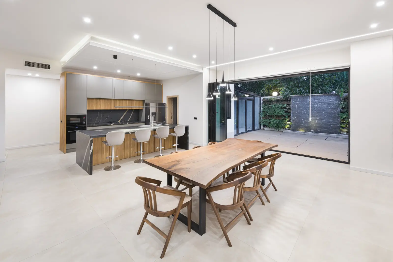 Kitchen and dining table