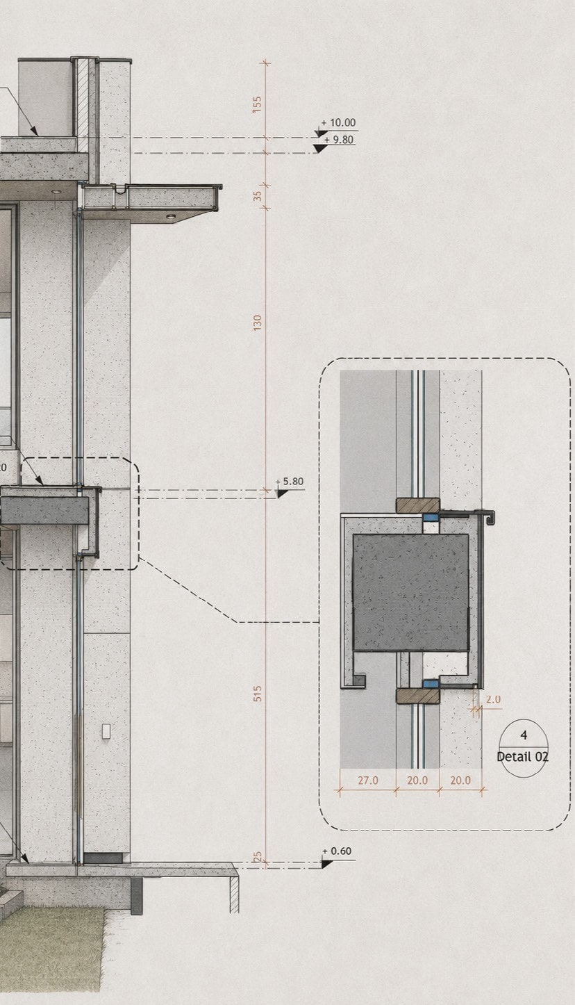 Wall section detail